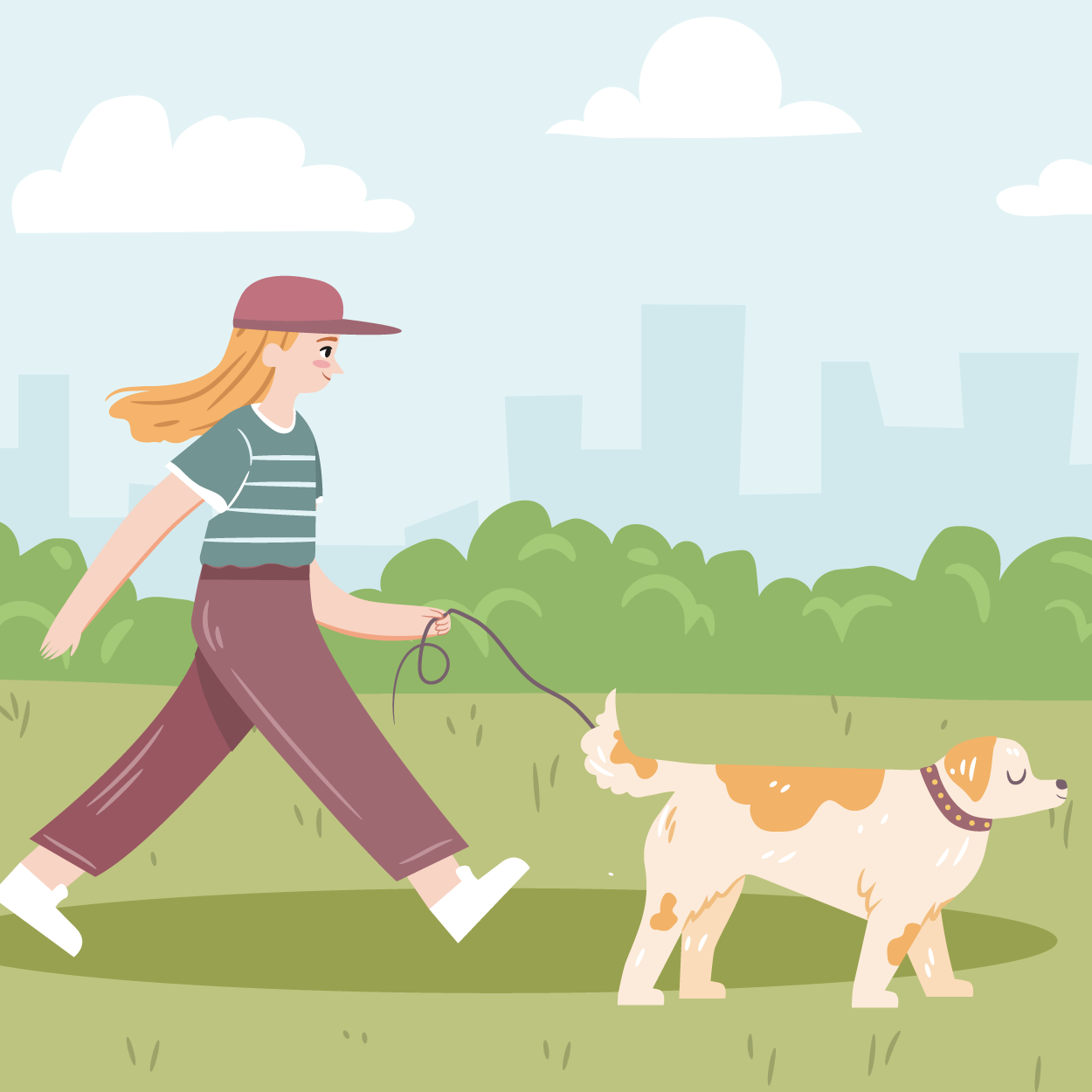 going for a walk